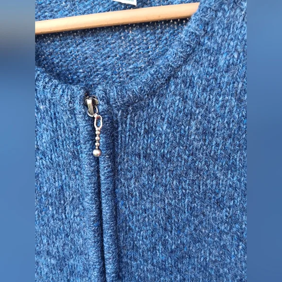 L.L. Bean Wool Blend Zip-Up Sweater - Picture 3 of 5